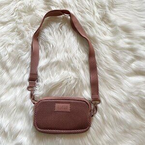 NEW Dagne Dover Warm Dust Pink Mara Air Mesh Phone Sling Crossbody Purse Bag